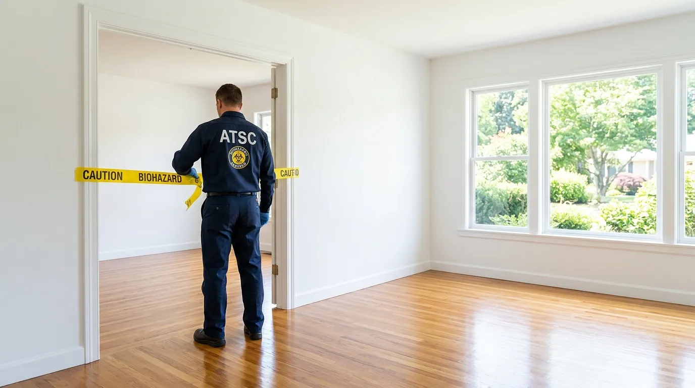 Certified biohazard cleanup crew performing Crime Scene Cleanup in Lilburn